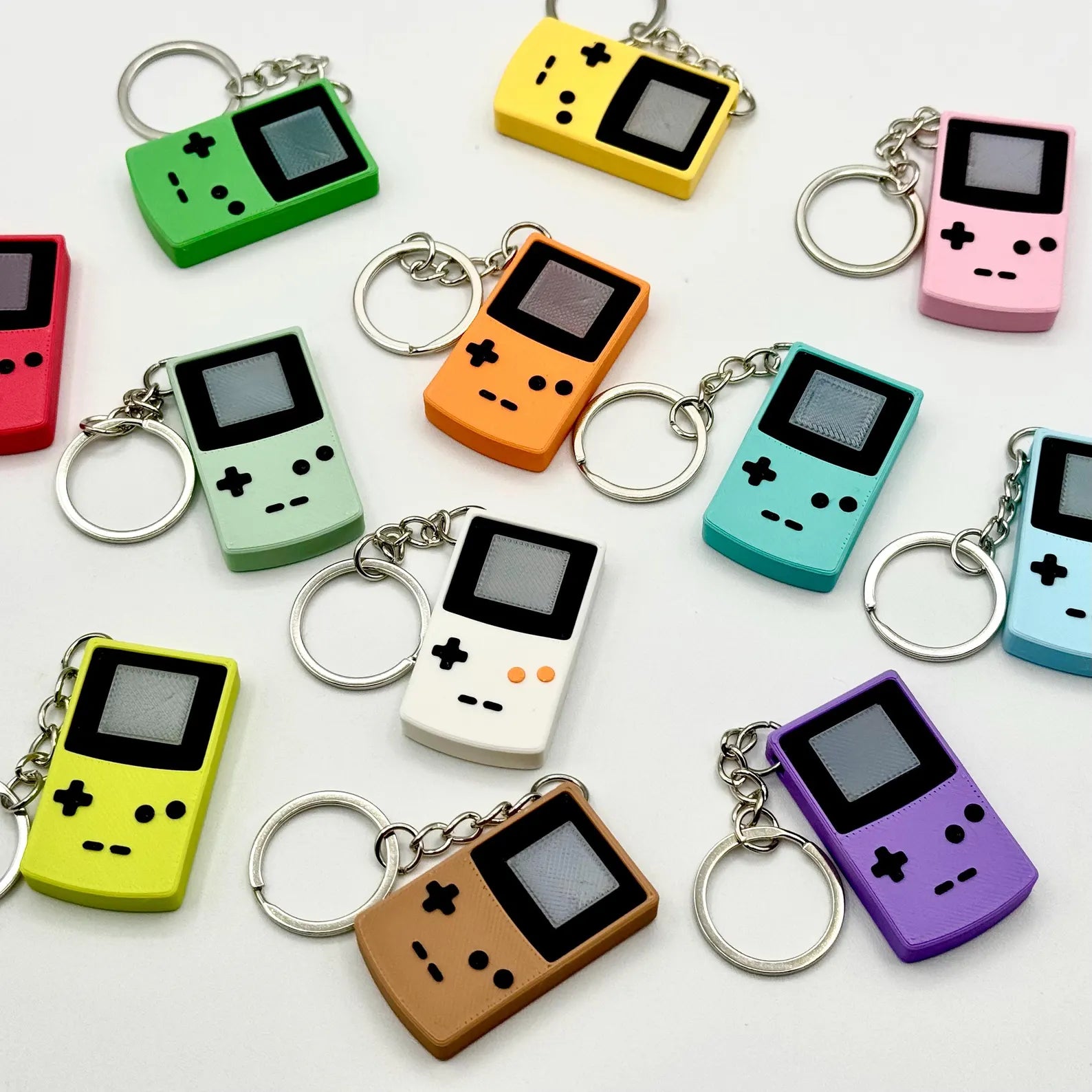 Mini Retro Game Keychain