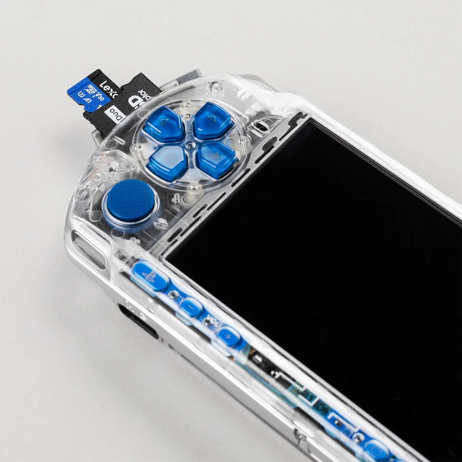 Clear PSP 3000 Crystal Blue  (ATTACHMENTS ONLY)