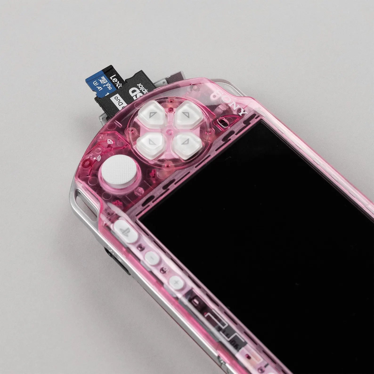 Clear PSP 3000 Bubblegum Pink (ATTACHMENTS ONLY)