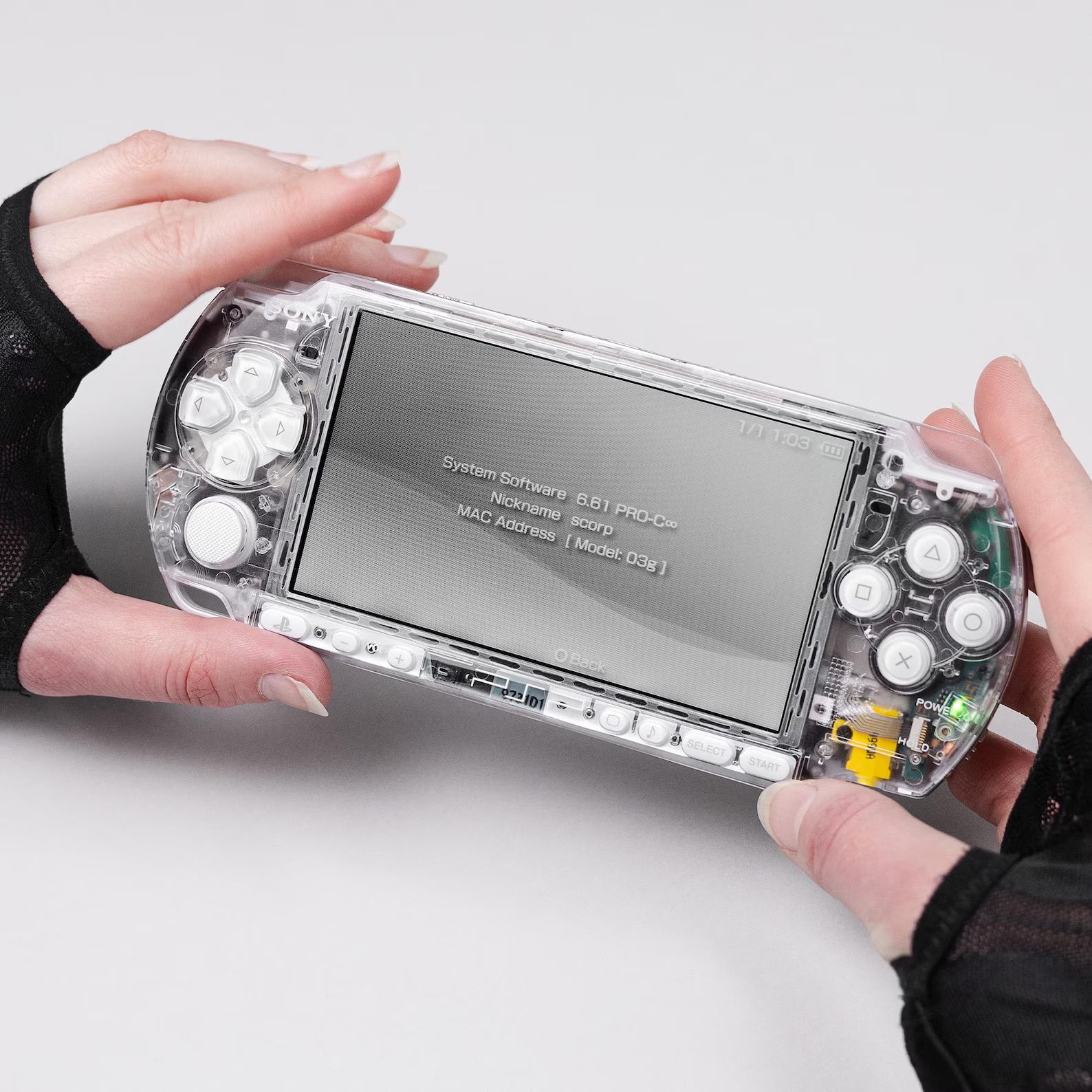 Clear PSP 3000 White Frost (ATTACHMENTS ONLY)